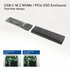 ACT AC1615 | USB-C M.2 NVMe/PCIe SSD Behuizing | Tool-Free | Aluminium | USB 3.2 Gen2 (10 Gbps)_