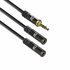 ACT AC3620 | 3.5mm Splitterkabel | 0,15 Meter | 1x Male naar 2x Female | Zwart_