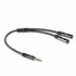 ACT AC3620 | 3.5mm Splitterkabel | 0,15 Meter | 1x Male naar 2x Female | Zwart_