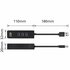 ACT AC6310 | USB 3.2 Gen 1 Interface Hub | Type-A | 5 Gbps | Zwart_
