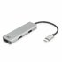 ACT AC7013 | Docking Station & Poortreplicator | USB-C 3.2 Gen 1 | Zwart/Grijs_