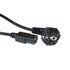 ACT 230V aansluitkabel | Schuko male (haaks) naar C13 | 230V / 10A | Zwart | 1.5 m_