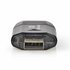 Nedis CRDRU2100BK | Geheugenkaartlezer | USB 2.0 | Zwart_
