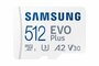 Samsung EVO Plus | MicroSDXC | 512GB | Class 10 | UHS-I U3 | V30 | A2 | Tot 160MB/s_
