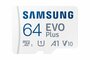Samsung EVO Plus | MicroSDXC | 64GB | Class 10 | UHS-I U1_