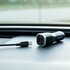 Mobiparts Car Charger | Dual USB-A & USB-C Autolader 12W | Zwart_