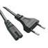 AC Voedingskabel | 2-Pin EU | 1x Euro Stekker | 1 Meter_