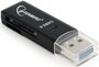 Gembird UHB-CR3-01 | Geheugenkaartlezer | USB 2.0 | SD/microSD | Zwart_
