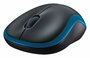 Logitech M185 | Draadloze Muis | Links- en Rechtshandig | RF | 1000 DPI | Zwart/Blauw_
