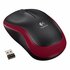 Logitech M185 | Draadloze Muis | Links- en Rechtshandig | RF | 1000 DPI | Zwart/Rood_