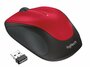 Logitech M235 | Draadloze Muis | Links- en Rechtshandig | RF | 1000 DPI | Rood/Zwart_