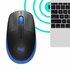 Logitech M190 | Draadloze Muis | Links- en Rechtshandig | RF | 1000 DPI | Zwart/Blauw_