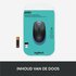 Logitech M190 | Draadloze Muis | Links- en Rechtshandig | RF | 1000 DPI | Zwart/Blauw_