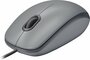 Logitech M110 Silent | Bekabelde Muis | Links- en Rechtshandig | USB-A | 1000 DPI | Grijs_