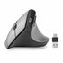 ACT AC5155 | Ergonomische Draadloze Muis | RF-Draadloos + Bluetooth | USB-A en USB-C Receiver | 2400 DPI | Zilver/Zwart_