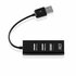 ACT AC6205 | USB 2.0 Interface Hub | 480 Mbps | Zwart_
