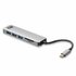 ACT AC7050 | 3-Poorts USB-C Hub | Kaartlezer | Zilver_