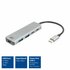 ACT AC7072 USB-C Hub 3.0 | 2x USB-A & 2x USB-C Poorten | 5 Gbps | Aluminium Behuizing | 12 cm Kabel_