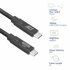 ACT AC7443 | USB 3.2 Kabel | 10Gbps | 60W | USB-C naar USB-C | 3m | Zwart_