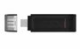 Kingston DataTraveler 70 | 128GB USB-C 3.2 Flash Drive | Zwart_