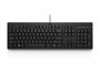HP 125 | Bedraad Toetsenbord | USB | QWERTY US International | Zwart_