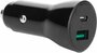 Mobiparts Car Charger | 2-Poorts USB-C & USB-A Autolader 30W PD Fast Charging | Zwart_