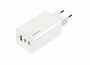 Mobiparts GaN Wall Charger | 2x USB-C & 3.0 USB-A QC 65W | Wit_