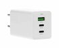Mobiparts GaN Wall Charger | 2x USB-C & 3.0 USB-A QC 65W | Wit_