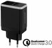 Mobiparts Quick Charge Wall Charger | Dual USB-A Oplader 26W / 4.6A | Zwart_