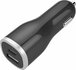 Mobiparts Car Charger | Dual USB-A & USB-C Autolader 12W | Zwart_