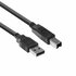 ACT SB2405 | 1,8 m USB 2.0 A naar B Kabel | Zwart_