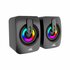 Baracuda SEASHELL Rainbow | 2.0 Stereo Luidsprekerset USB | 2x3000mW | Zwart_