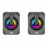Baracuda SEASHELL Rainbow | 2.0 Stereo Luidsprekerset USB | 2x3000mW | Zwart_