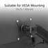 ACT AC8314 Monitorarm Essentials | Verstelbare Monitor-bureaubeugel | Tot 35" | Max 2x 9 kg | VESA 75x75 / 100x100 | 2 Monitoren | Gasveer | OPEN BOX_